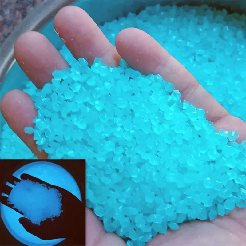 Aquarium Fish Real - 1000pcs 3-5mm Luminous Sand Glow in