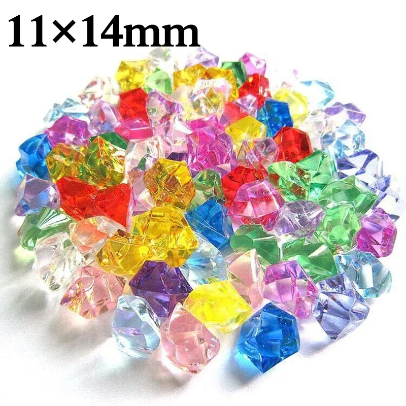 Aquarium Fish Real - 200pcs Acrylic Gem Stone Colorful Crushed