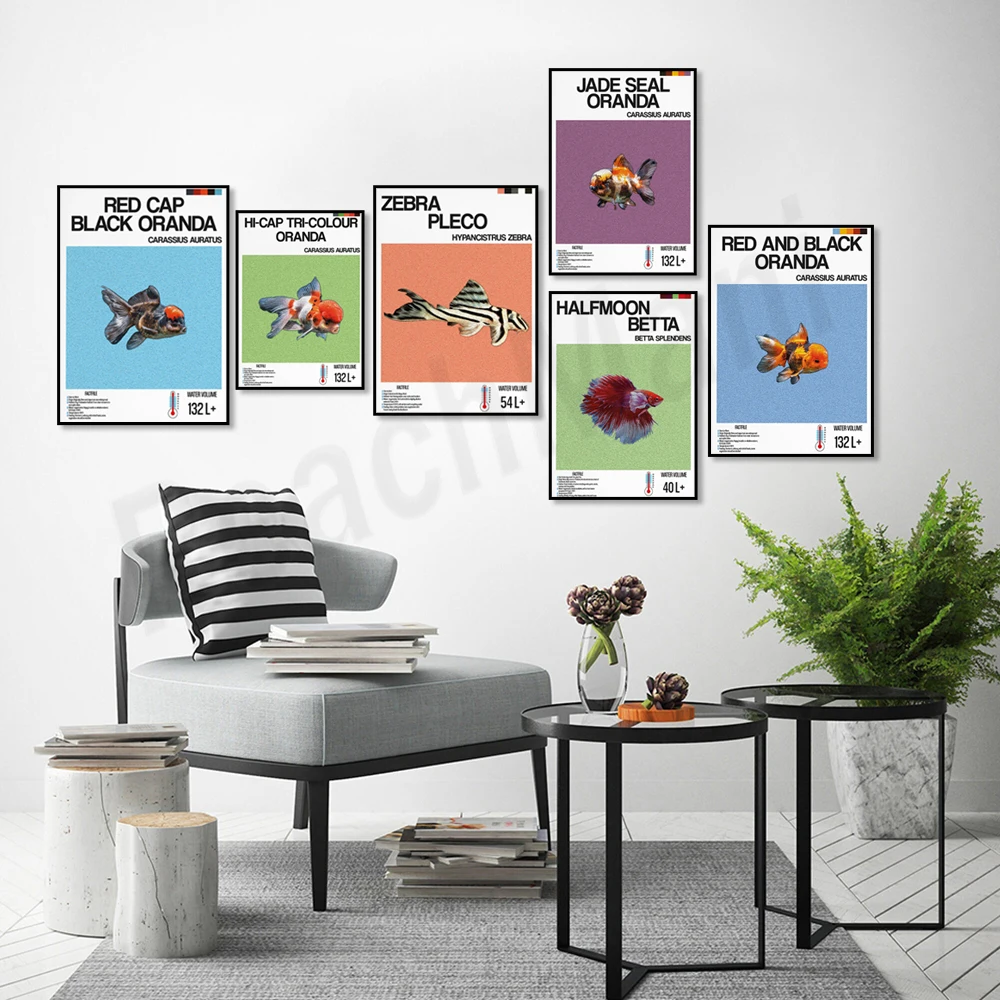 Fish information print, orname - Aquarium Fish Zebra 评论和价格