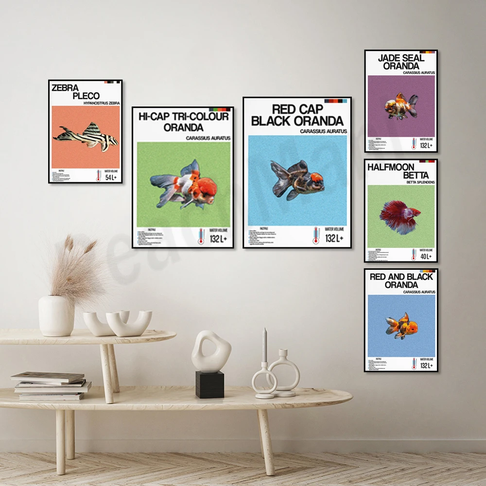 Fish information print, orname - Aquarium Fish Zebra 评论和价格