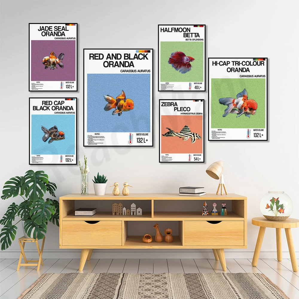 Fish information print, orname - Aquarium Fish Zebra 评论和价格