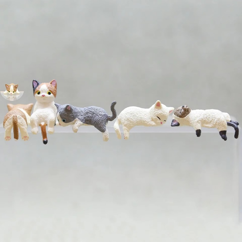 1Pc Cute Cartoon Cat PVC Home  - Aquarium Fish Real 评论和价格