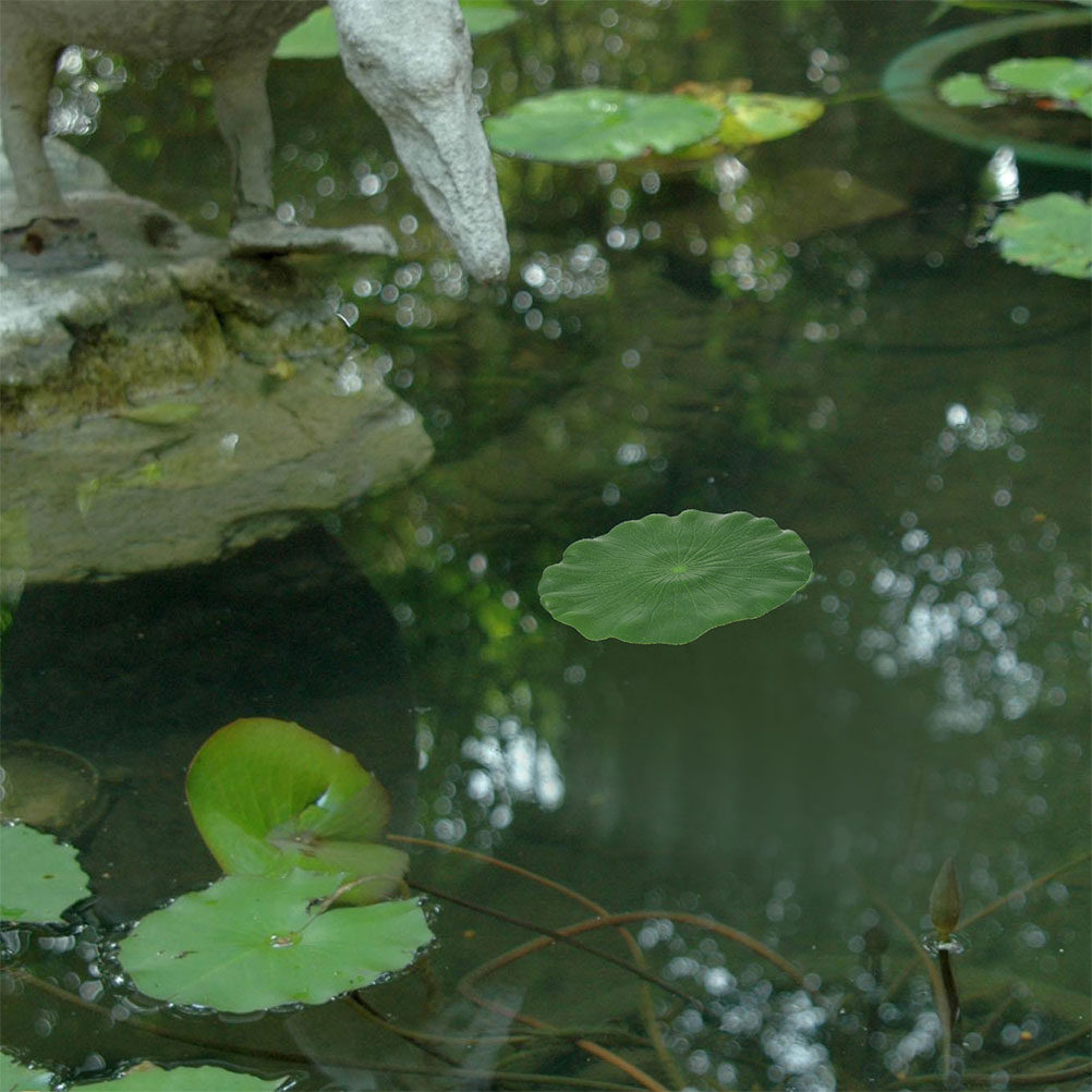 Artificial Lily Pads 15Pcs Rea - Aquarium Fish In Pond 评论和价格