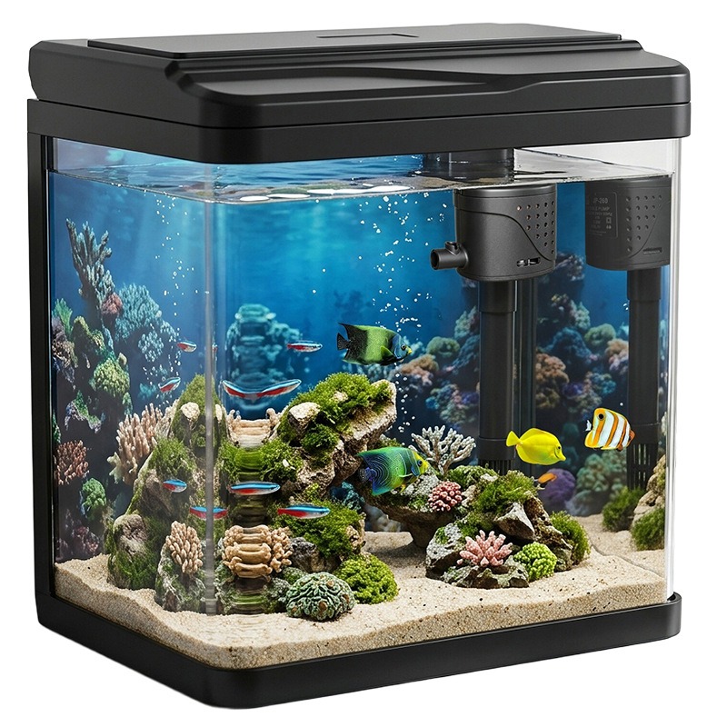 Glass fish tank, home small fi - Aquarium Fish No Need Oxygen 评论和价格