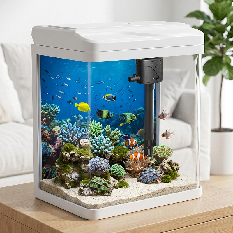 Glass fish tank, home small fi - Aquarium Fish No Need Oxygen 评论和价格